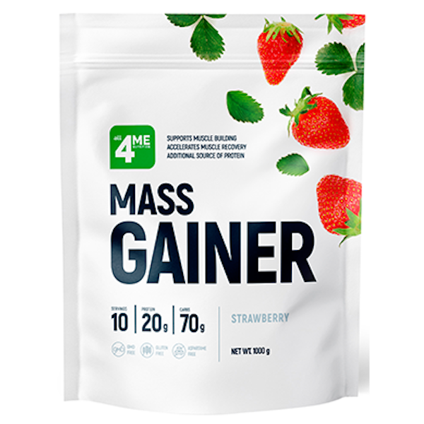 MASS GAINER, 1000г клубника 4МЕ